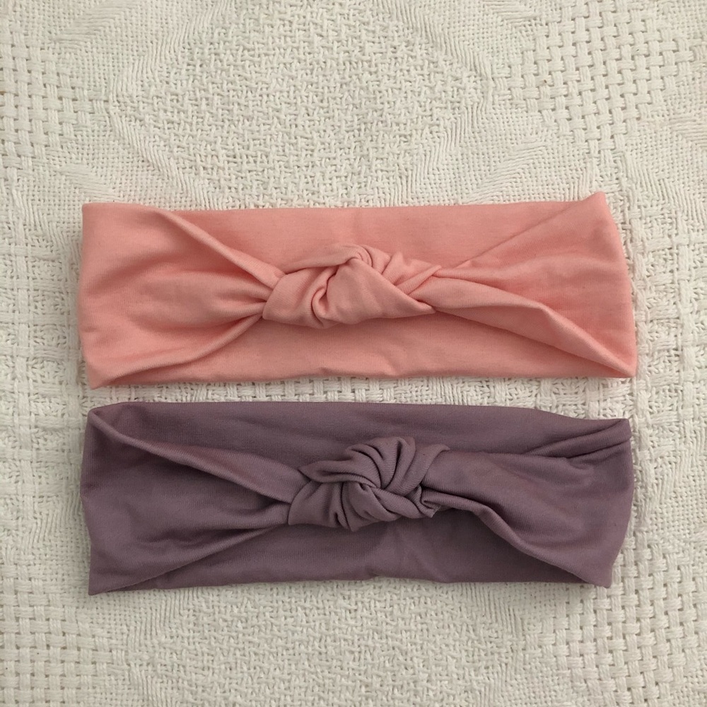 🌺 Baby Girl Top Knot Headband Set